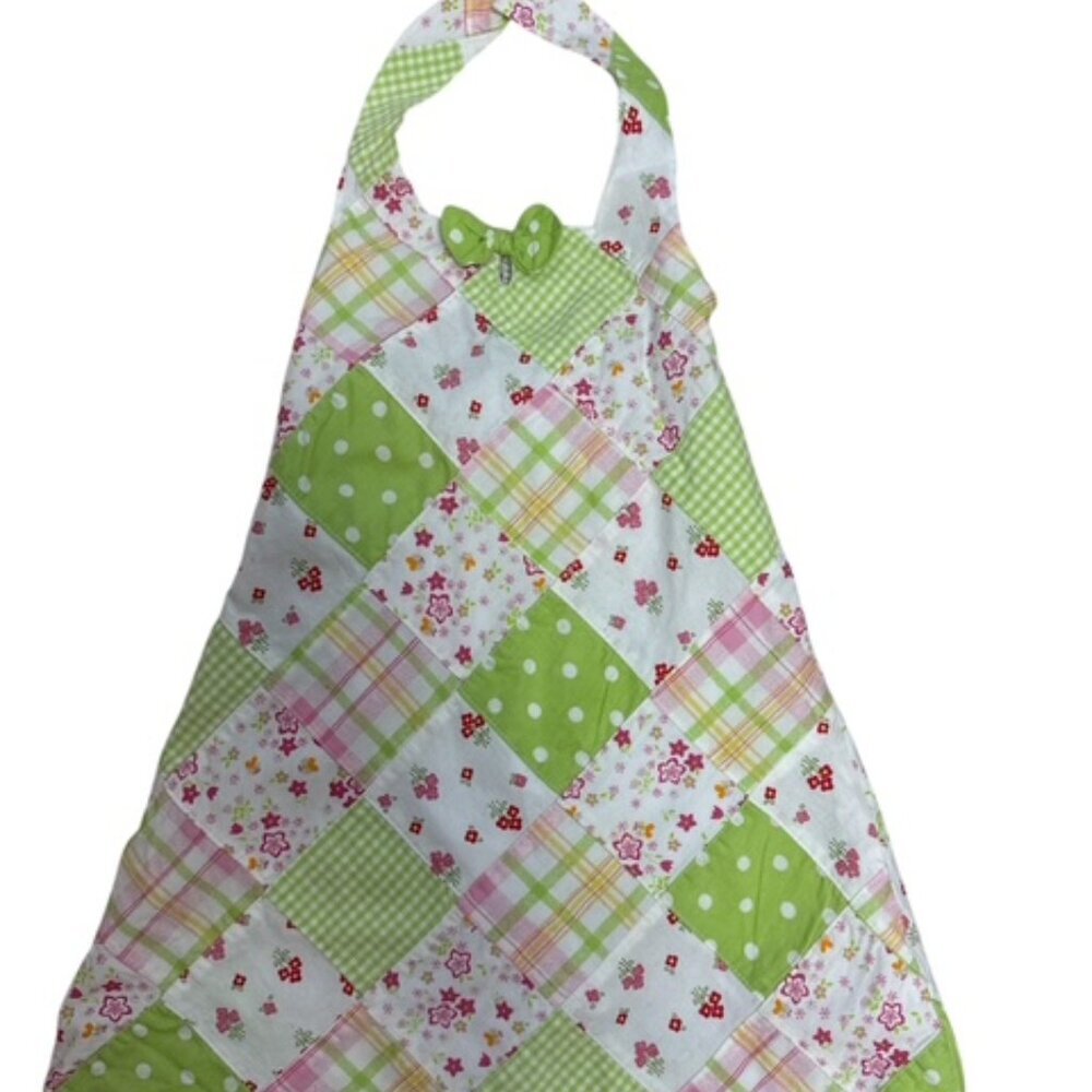 Iris & Ivy Patchwork Floral Sundress Little Girls Sz 4 Halter Top Easter Spring
